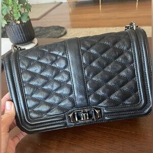 Rebecca Minkoff Quilted Black Leather Bag